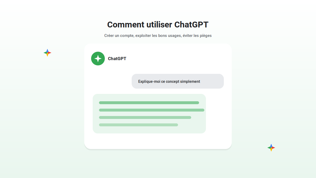 Utiliser ChatGPT : l'interface de discussion