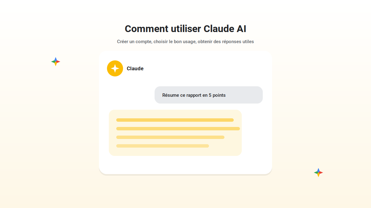 Utiliser Claude AI : l'interface de discussion